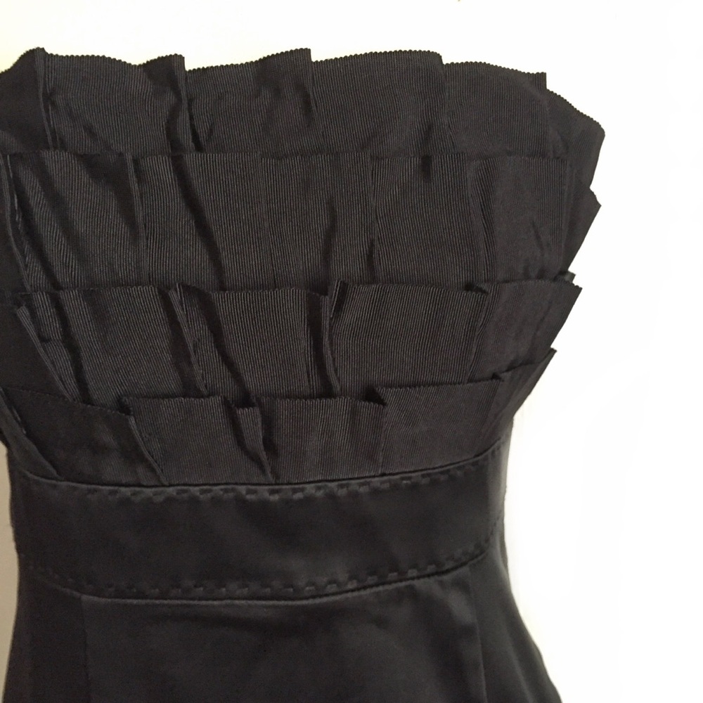 Maggy London Black Strapless Cocktail Dress